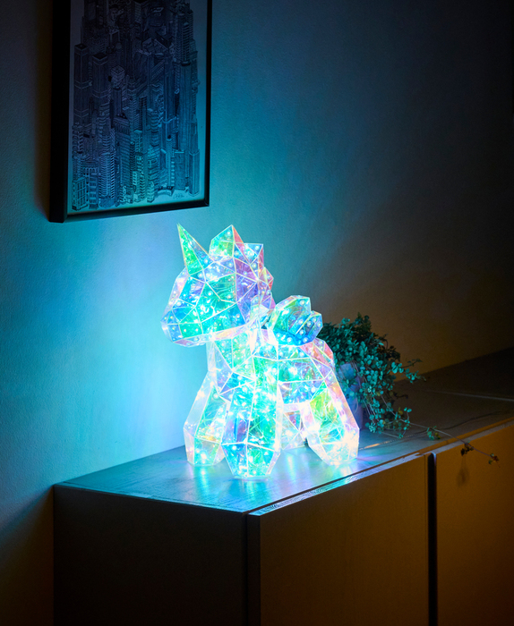 Enhörning Hologram 100 LED Stemning